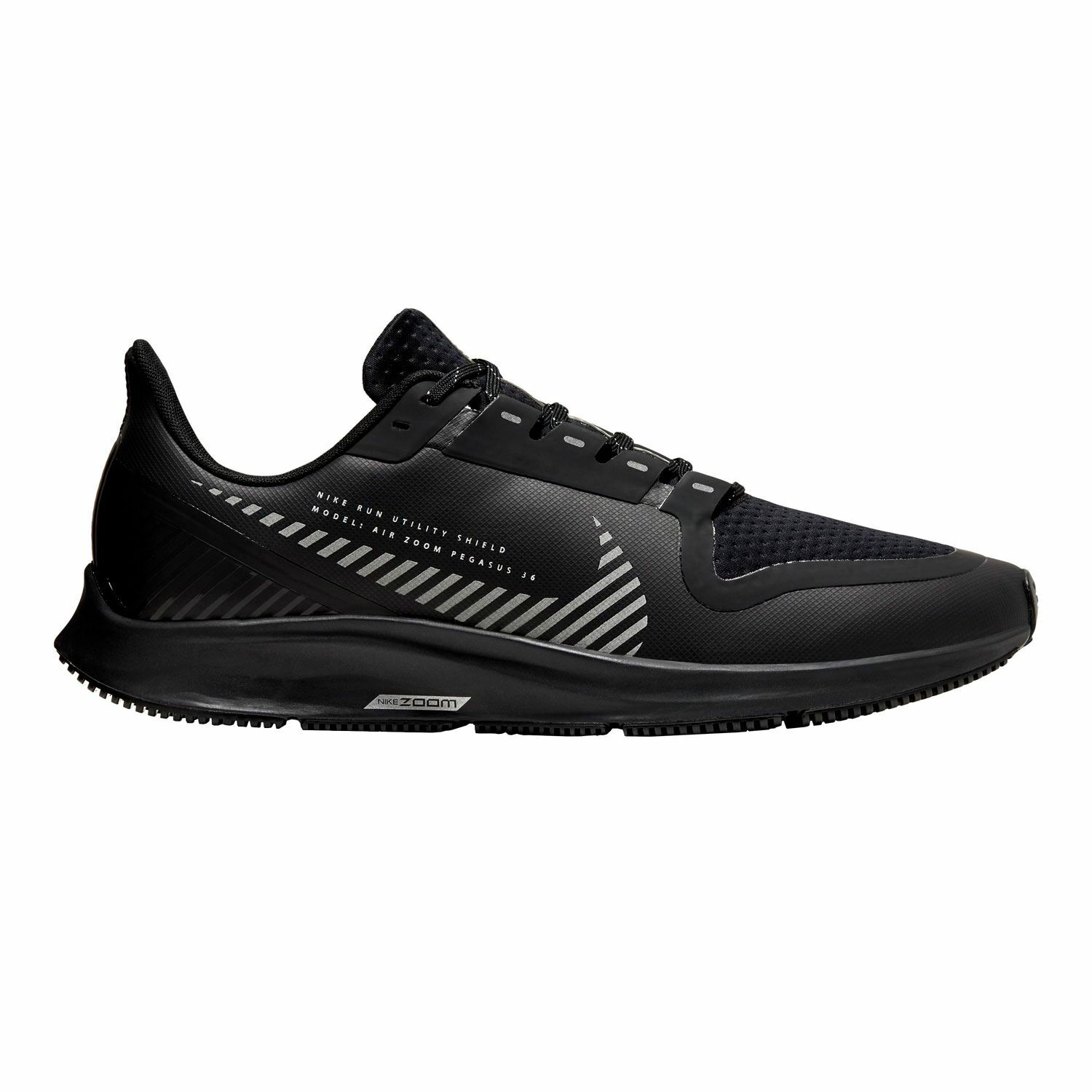 Nike Men\u0026#039;s Air Zoom Pegasus 36 Shield Black-Silver Running Shoes  AQ8005-001 | eBay
