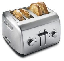 KitchenAid 4-Slice Toaster with Manual High-Lift Lever | Brushed Stainless Steel