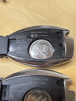 MERCEDES BENZ KLG CHROME SMART KEY PAIR OF REMOTES FCC: IYZDC12K