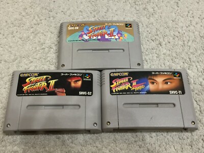 LOT Street Fighter 2 Turbo Super SFC Nintendo Super Famicom SNES NTSC-J ...