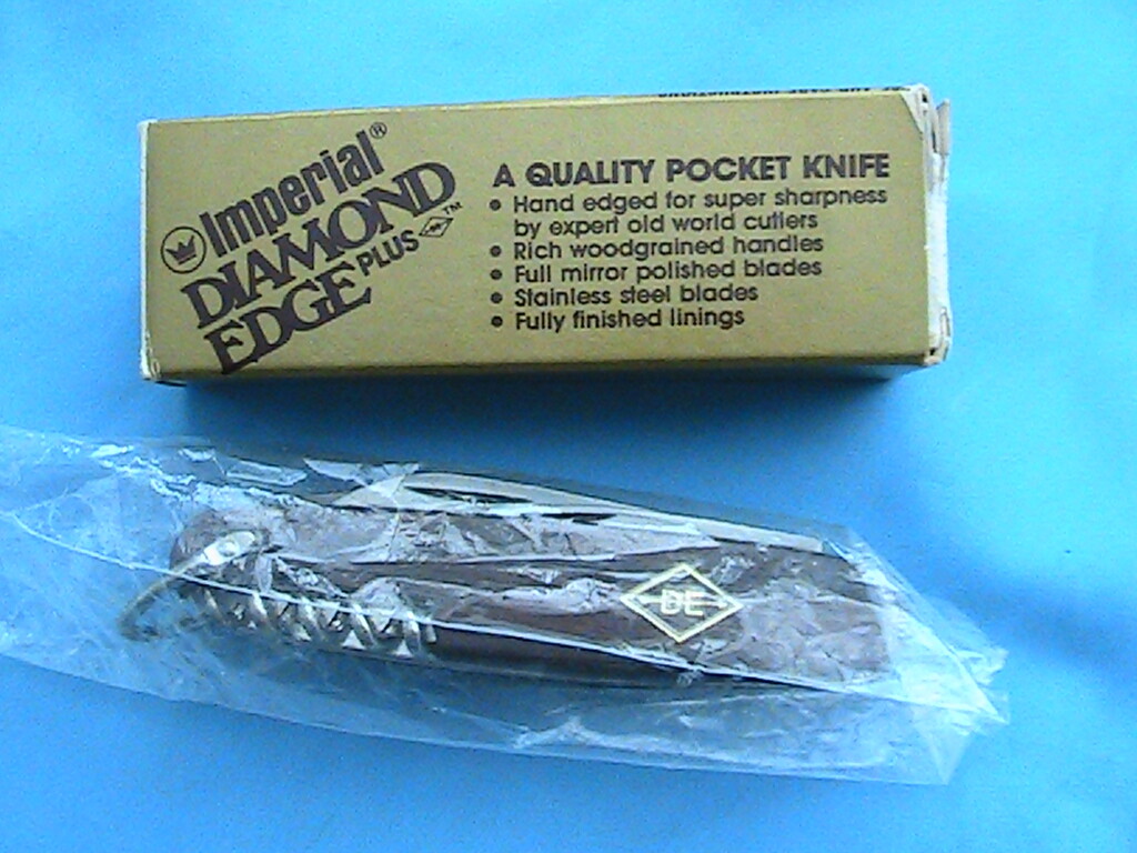 1 NEW IMPERIAL SCHRADE DE-555 DIAMOND EDGE PLUS POCKET KNIFE MULTI