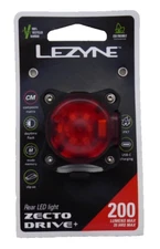 Lezyne Zecto Drive 200+ Bicycle Rear Light 200 Lumen USB-C Rechargeable