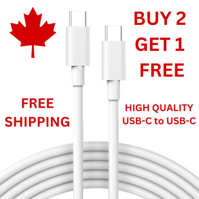 USB-C TO USB-C Cable FAST CHARGER IPHONE 15 16 SAMSUNG GOOGLE PIXEL  NINTENDO