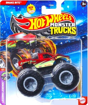 SNAKE BITE - Leading Legends 4/7  - Monster Trucks Hot Wheels Die-cast
