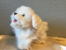 FurReal Friends Plush White Fluffy WALKING/TALKING/WHINING PUPPY 8"