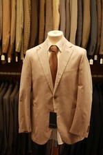 Eduard Dressler Sakko Gr.50 beige Fischgrat Einreiher 2-Knopf -S134