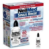 Neilmed Sinus Rinse Starter Kit With Bottle + 60 Premixed Sachets Neilmed Sinus Rinse Starter Kit With Bottle + 60 Premixed Sachets