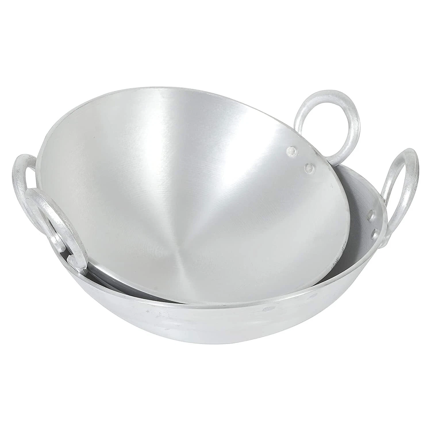 Aluminum Kadhai/ Aluminum Wok with Handle, Pack of 2
Opens in a new window or tab