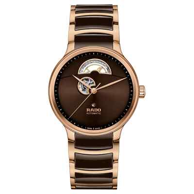 Rado Centrix SWISS Automatic Open Heart Ceramic Two Tone Men's Watch R30013302