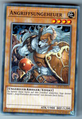 Yu-GI-OH Angriffsungeheuer Common OP10-DE014
