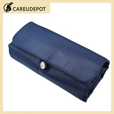 1Pcs Portable Travel Makeup Bag Makeup Organizer Bag Silicone Navy Blue