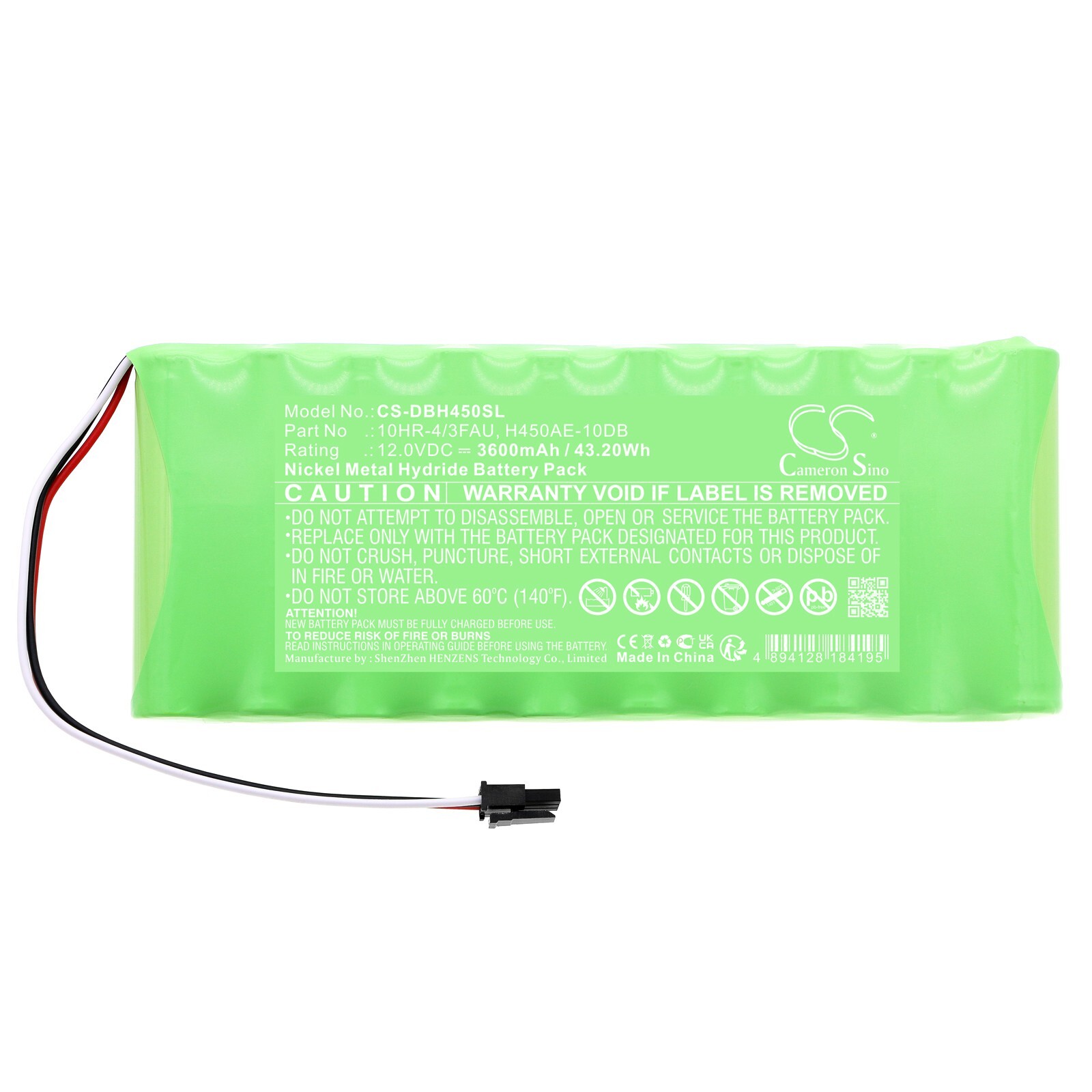 BATTERIE 3600mAh H450AE-10DB 10HR-4/3FAU For Diebold ACCUVOTE-TSX VOTING MACHIN