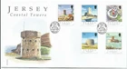 JERSEY 2005 COASTAL TOWERS SET on UNADDRESSED FIRST DAY COVER