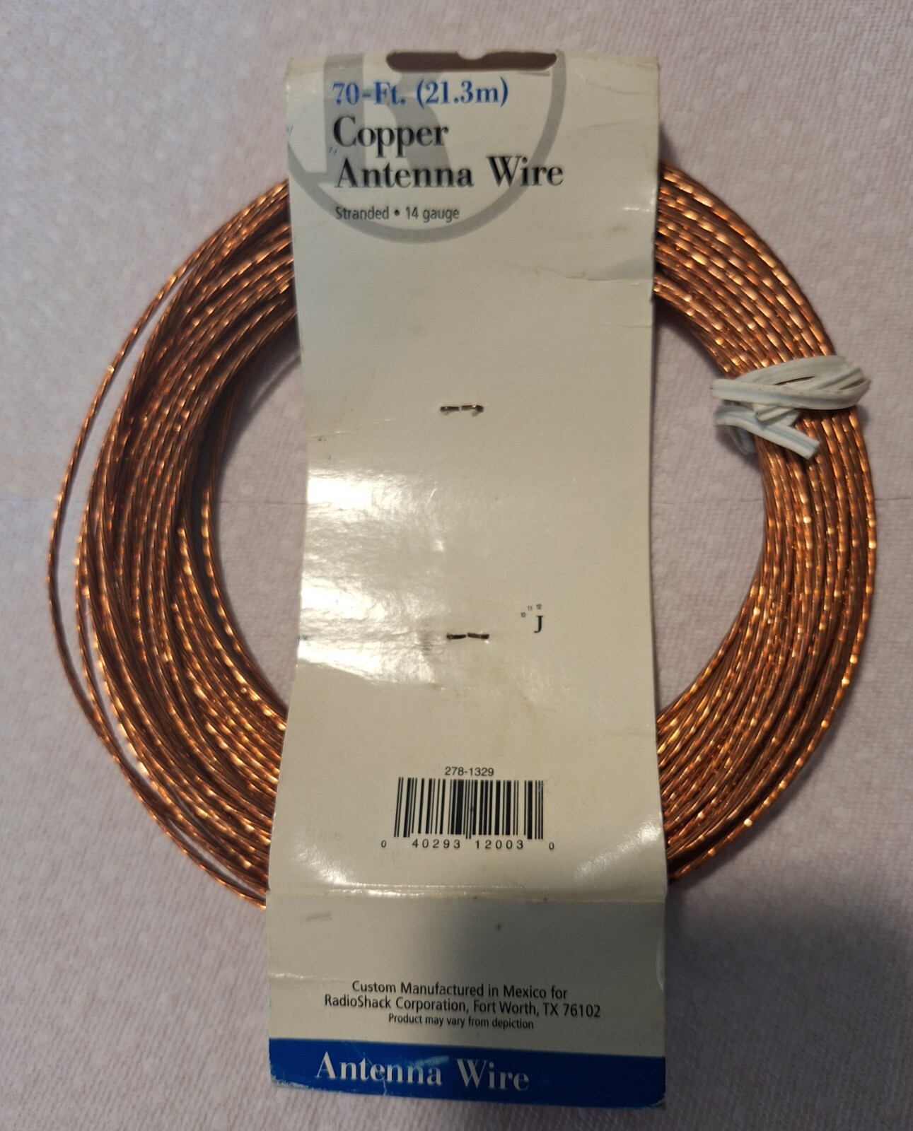 Stranded 14 gauge bare Copper Wire Radio Shack Antenna Wire 70 FT 278