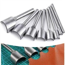 8PCS/Set Leather Tools 10-45mm Craft Half-Round Cutter Punch for Belt Wallet Bag