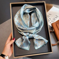 100% Mulberry Silk Scarf 150X15CM Women's Long Double sided Printed Scarf CHA18