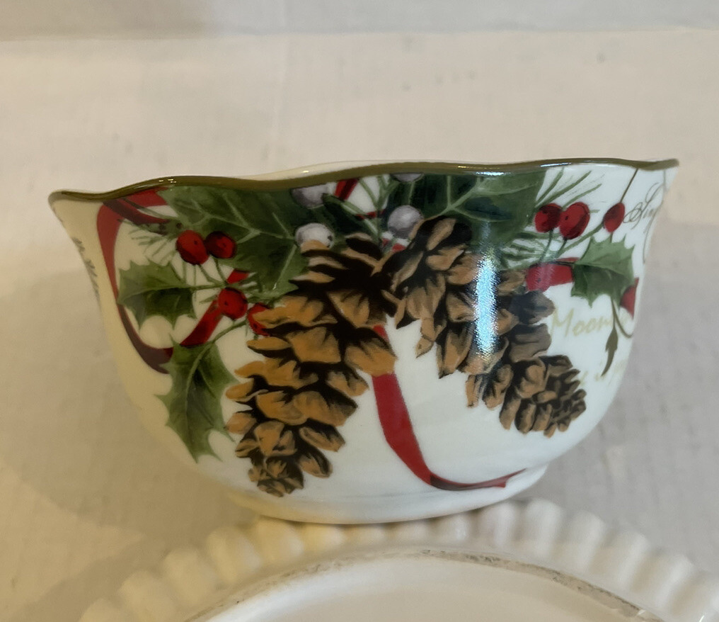 Christmas 222 Fifth Bowls 222 Fifth Holiday Wishes Christmas Bowl