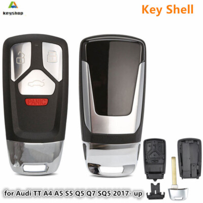 for Audi TT A4 A5 S5 Q5 Q7 SQ5 2017- up 4 Button Smart Remote Key Shell Case Fob