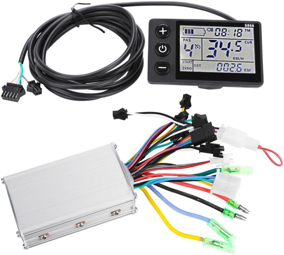 Motor Brushless Controller E-Bike, Waterproof LCD Display Panel Motor Brushless