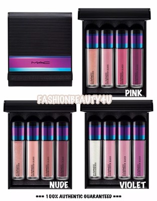 Authentic Mac Irresistibly Charming Pink 4pc Lip Gloss Gift Set Ltd Holiday Ed For Sale Online Ebay