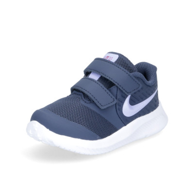 NIKE STAR RUNNER 2 Mädchen Sportschuhe,Sneaker,Klett,Blue/Purple,Gr.21