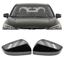 Glossy Side Wing Rearview Mirror Cover Caps Trim For 2017-2023 Subaru Impreza