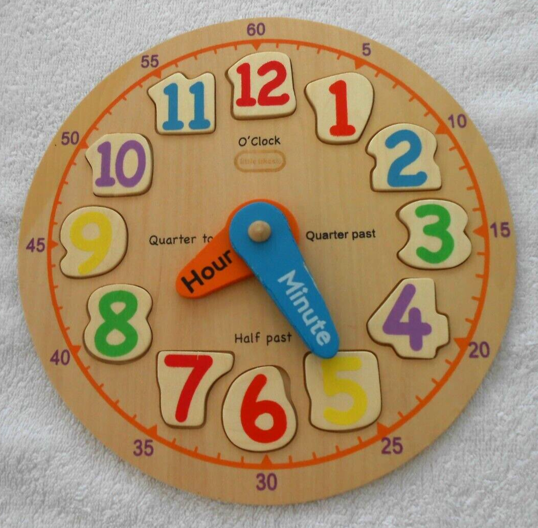 small childrens board jigsaws and clock chad valley minute and hour clock eBay
