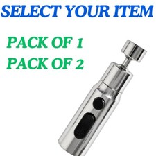 Kitchen Tap Spray Head Attachment 360° Swivel Extender for Kitchen Sink Silver