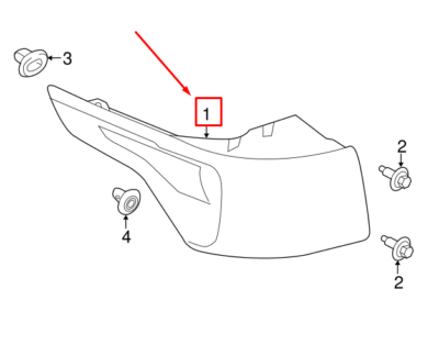 XFB000662 FEU ARRIÈRE Droit Pour LAND ROVER RANGE SPORT (01.2005