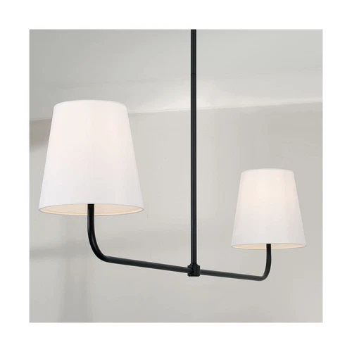 Capital Lighting 849421MB Brody Transitional White Fabric Island Lights for K... - Picture 4 of 5