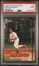 1998 Fleer Update #U1 MARK MCGWIRE PSA 9 HR RECORD choice of two +FREE SHIPPING!