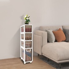 Bathroom Organizer Storage Cabinet Floor Cabinet Narrow Slim Storage Drawers NEW