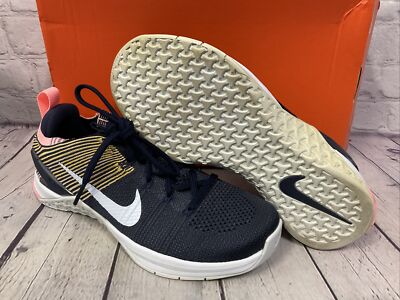 Nike 924595 404 Metcon DSX Flyknit Women's Training Shoes Blue Yellow US 
