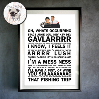 Gavin And Stacey Christmas Gift Smithy Nessa Bryn Pam Mick Gwen Ebay