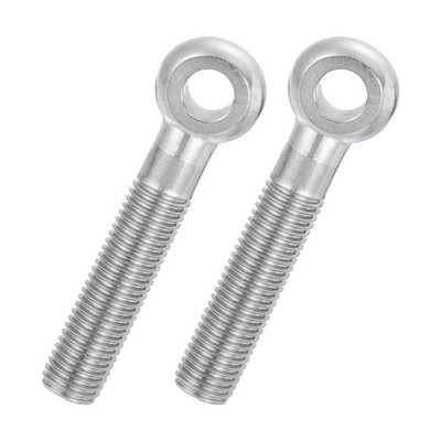 2 Pcs M16x85mm Half Tooth Thread Shoulder Swing Lifting Eye Bolt