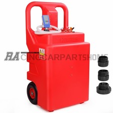 12V Automatic Fuel Transfer Pump w/ 32 Gallon Fuel Caddy Tank Auto-Stop Nozzle