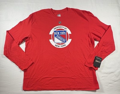 NWT New York Rangers Authentic Fanatics Long Sleeve Tshirt Red Size 3XL