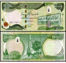 10,000 IRAQI DINAR 5 Notes Authentic NEW Security AUTHENTIC Iraq Money • COA UNC