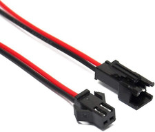 20Pairs JST SM 2Pin Plug Male to Female EL Wire Cable Connector Adapter for 3...