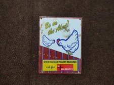 Placa de letrero de metal esmaltado Beon the alert de porcelana tamaño 8x6 pulgadas
