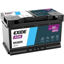 EXIDE EK820 STOP & START AGM Batteria 12V 82Ah 800A L4 per VW Golf V Hatchback