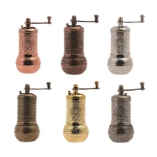 Ottoman Style Pepper, Salt and Spice Grinder - Traditional Turkish Mill
