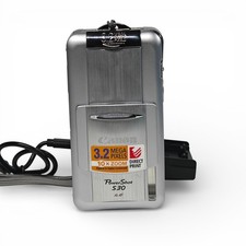 Canon PowerShot S30 Digital Camera 3.2MP 3x Zoom Silver Retro Digicam + Charger