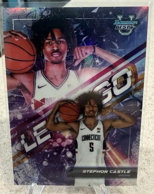 Stephon Castle SSP Let's Go 2023-24 Bowman U Best #LG-3