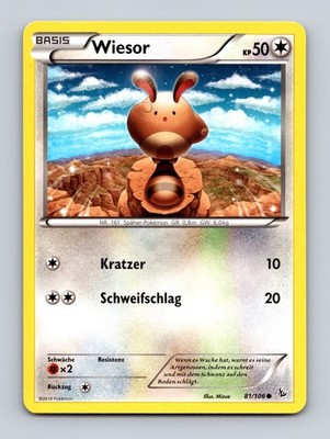 TCG Pokemon Karte Wiesor FLF 81/106 DE Mizue Flashfire