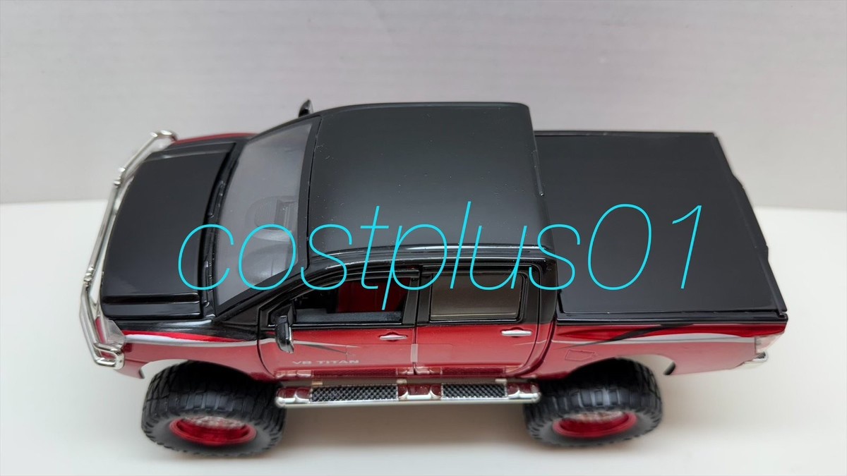 JADA HIGH PROFILE NISSAN TITAN 1:24 RED 2T | eBay
