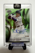2025 Topps Chrome Black Dillon Dingler (RC) On-Card Autograph GREEN /99-Tigers!