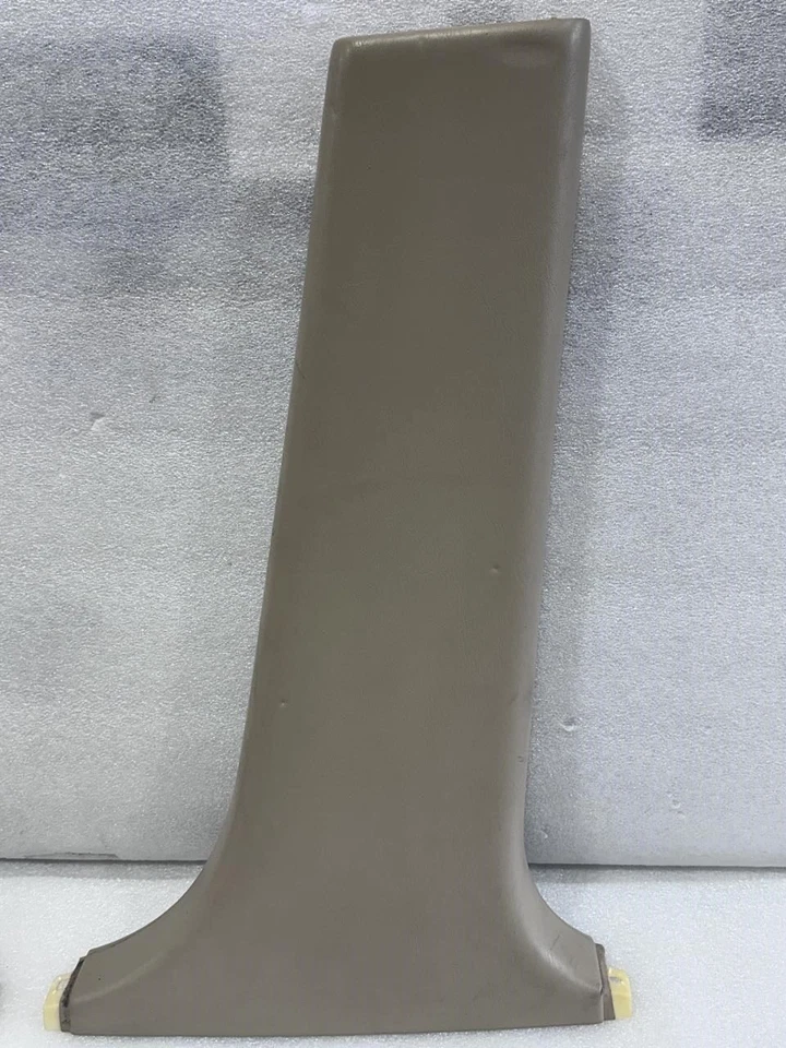 1998 1999 2000 LEXUS LS400 LEFT RIGHT CENTER B PILLAR TRIM PANELS BEIGE LF03 - Image 3 of 4