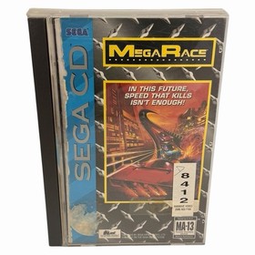 MegaRace (Sega CD, 1993) Authentic Disc & Case Tested