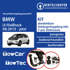 Für BMW i3 Fließheck Typ I01 08.2013-jetzt AHK abnehmbar +7pol spezifisch E-Satz